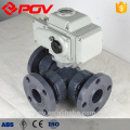 220V AC on-off valve upvc 3way motorized valve